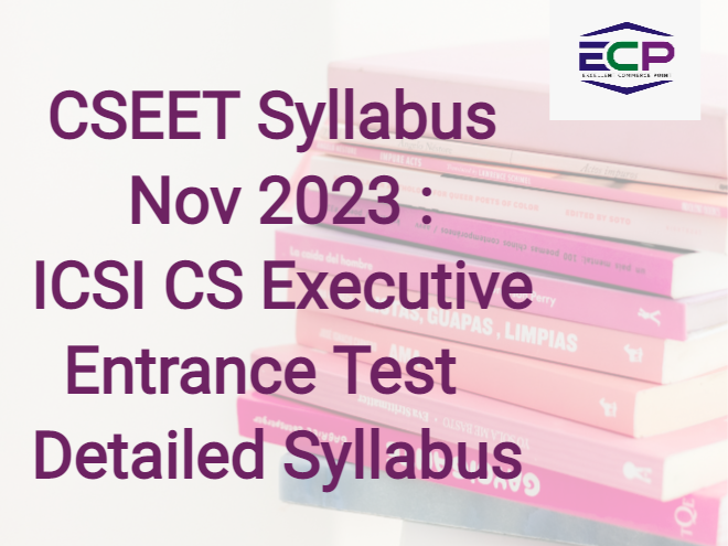 CSEET Syllabus