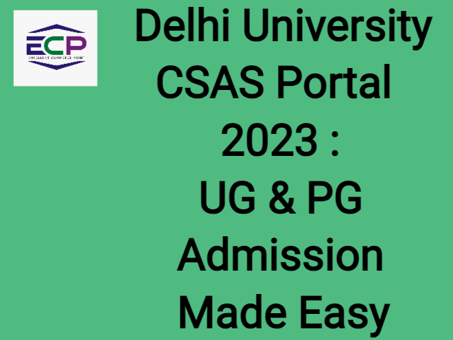 Delhi University CSAS Portal