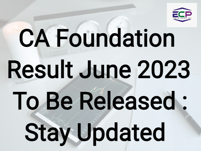 CA Foundation Result June