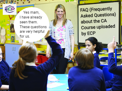 FAQ (Frequently Asked Questions) about the CA Course