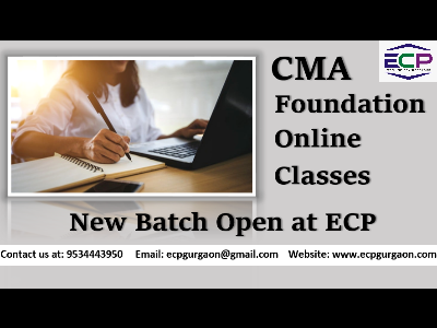 CMA Foundation Online Classes New Batch Open at ECP