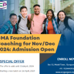 CMA Foundation Coaching for Nov/Dec 2024 Admission Open