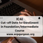Cut-off Date for Enrollment in FoundationIntermediate Course